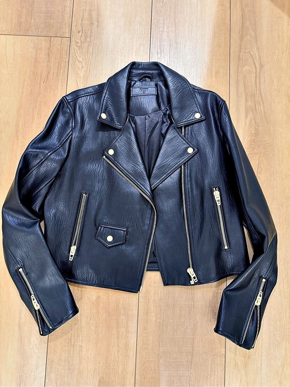 BlankNYC Classic Faux Leather Moto Jacket Black